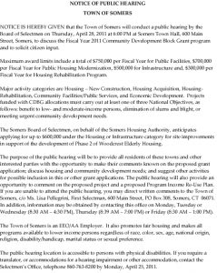 Icon of Community Block Grant Program Public Hearing Notice